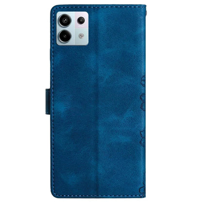For Xiaomi Redmi Note 13 Pro 5G / Poco X6 5G Case Butterfly Flower Imprint Skin-Touch Leather Phone Cover
