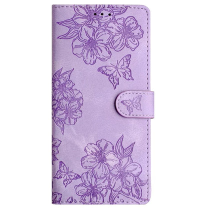 For Xiaomi Redmi Note 13 Pro 5G / Poco X6 5G Case Butterfly Flower Imprint Skin-Touch Leather Phone Cover