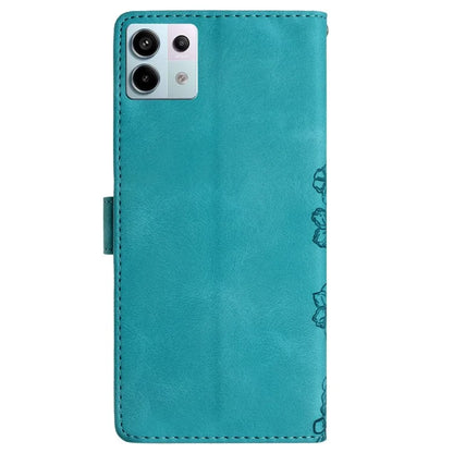For Xiaomi Redmi Note 13 Pro 5G / Poco X6 5G Case Butterfly Flower Imprint Skin-Touch Leather Phone Cover