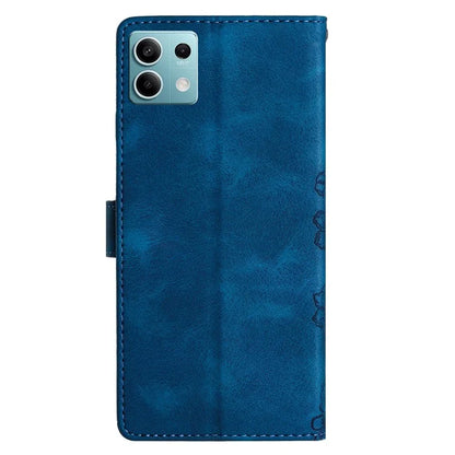 For Xiaomi Redmi Note 13 5G Case Butterfly Flower Pattern Skin-Touch Anti-Drop Leather Phone Cover
