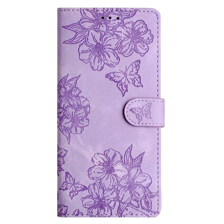 For Xiaomi Redmi Note 13 5G Case Butterfly Flower Pattern Skin-Touch Anti-Drop Leather Phone Cover