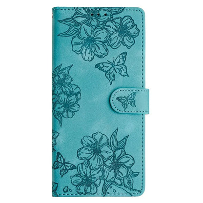 For Xiaomi Redmi Note 13 5G Case Butterfly Flower Pattern Skin-Touch Anti-Drop Leather Phone Cover