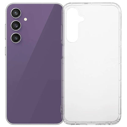 For Samsung Galaxy S24 FE Clear Case Anti-Drop TPU Phone Cover (Big Rear Lens Hole)