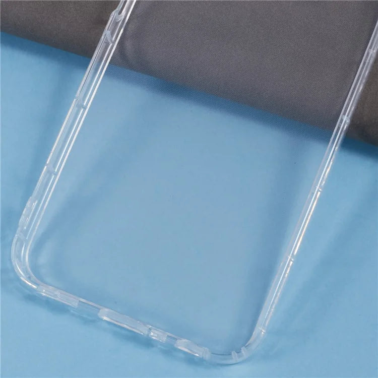 For Samsung Galaxy A25 5G (Global) (161.0 x 76.5 x 8.3mm) Clear Case Anti-Drop TPU Phone Cover (Big Rear Lens Hole)