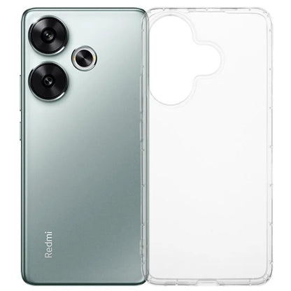 For Xiaomi Redmi Turbo 3 5G  /  Poco F6 5G Clear Case Anti-Drop TPU Phone Cover (Big Rear Lens Hole)