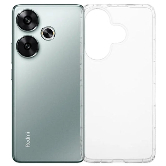 For Xiaomi Redmi Turbo 3 5G  /  Poco F6 5G Clear Case Anti-Drop TPU Phone Cover (Big Rear Lens Hole)
