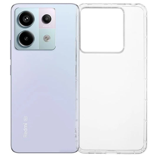 For Xiaomi Redmi Note 13 Pro 5G  /  Poco X6 5G Clear Case Anti-Drop TPU Phone Cover (Big Rear Lens Hole)
