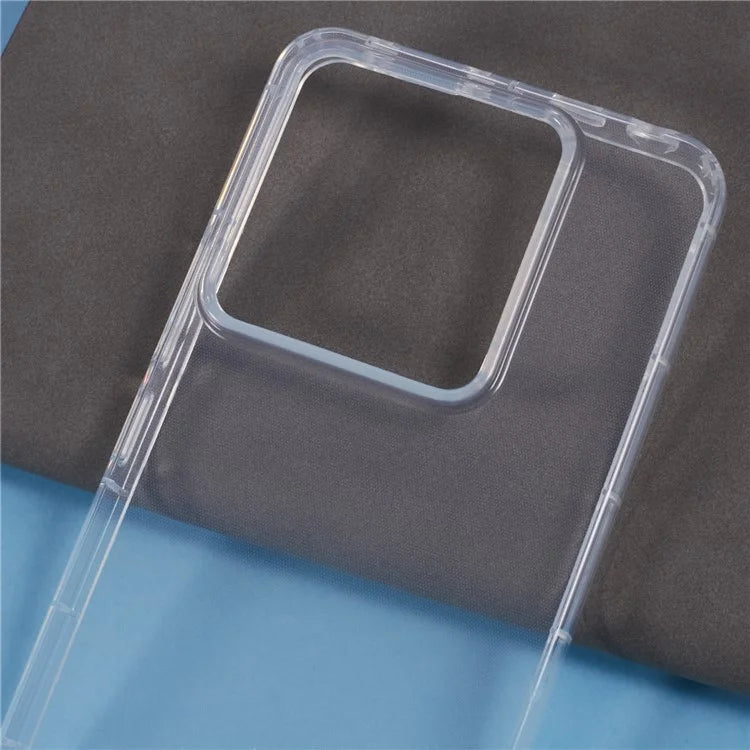 For Xiaomi Redmi Note 13 Pro 5G  /  Poco X6 5G Clear Case Anti-Drop TPU Phone Cover (Big Rear Lens Hole)