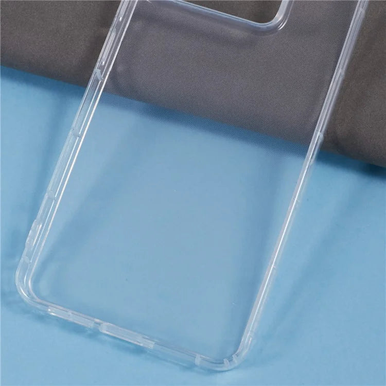 For Xiaomi Redmi Note 13 Pro 5G  /  Poco X6 5G Clear Case Anti-Drop TPU Phone Cover (Big Rear Lens Hole)