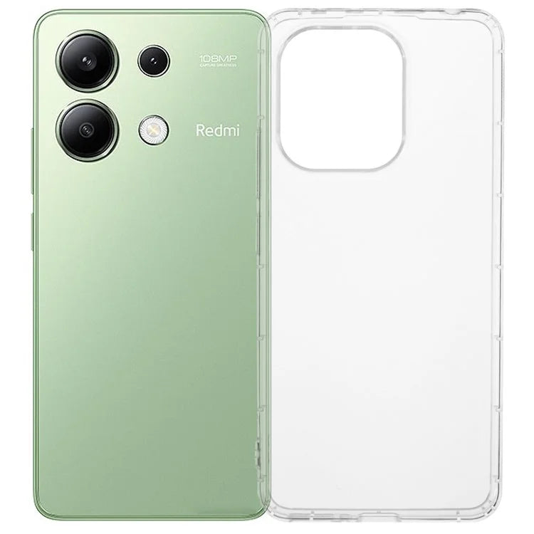 For Xiaomi Redmi Note 13 4G Clear Case Anti-Drop TPU Phone Cover (Big Rear Lens Hole)