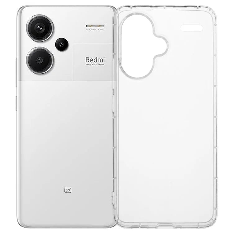 For Xiaomi Redmi Note 13 Pro+ 5G Clear Case Anti-Drop TPU Phone Cover (Big Rear Lens Hole)