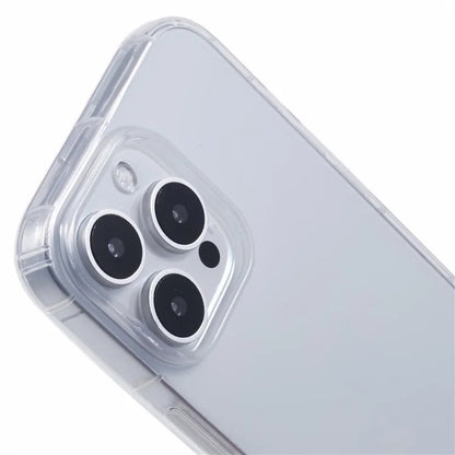 For iPhone 16 Pro Max Clear Case Anti-Drop TPU Phone Cover (Big Rear Lens Hole)