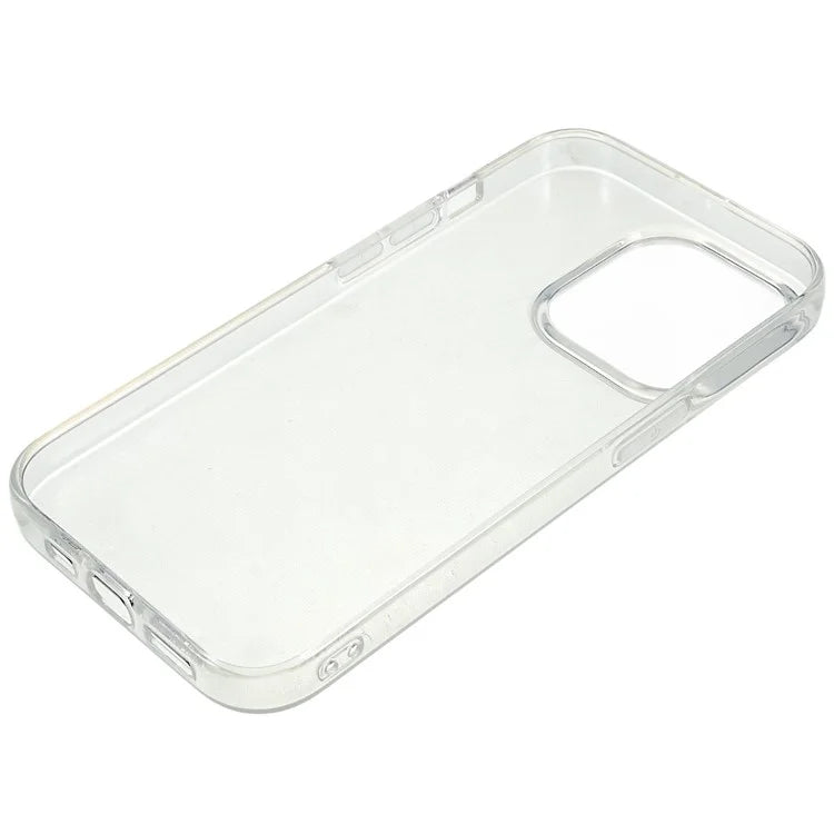 For iPhone 16 Pro Max Clear Case Watermark-Free 2.0mm TPU Phone Cover