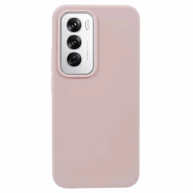 For Oppo Reno12 5G (Global) Case Liquid Silicone Protective Phone Cover Solid Color