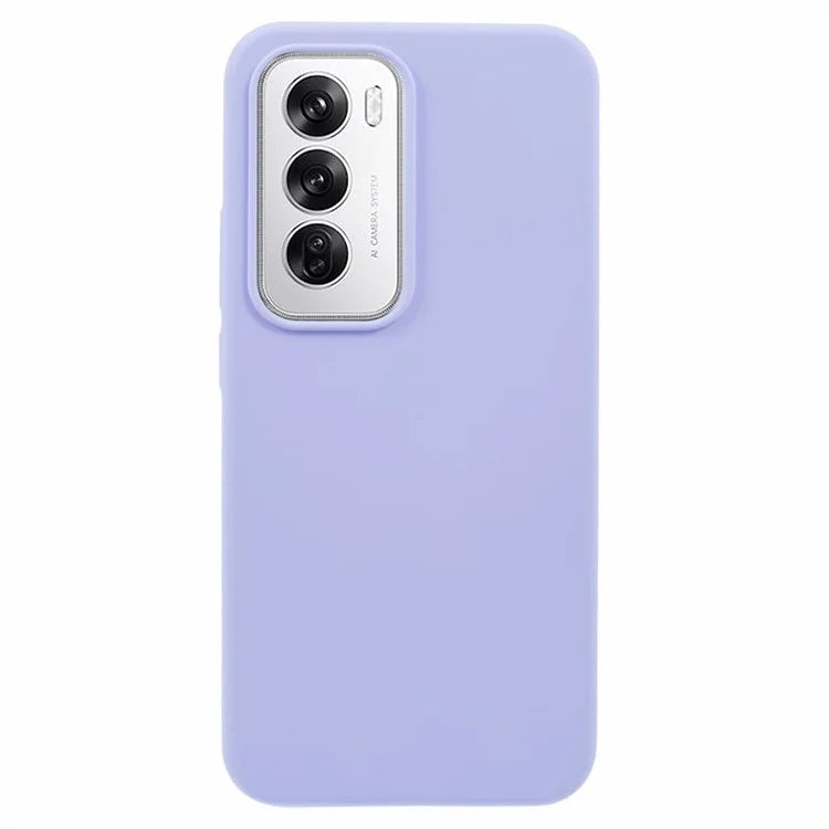 For Oppo Reno12 5G (Global) Case Liquid Silicone Protective Phone Cover Solid Color