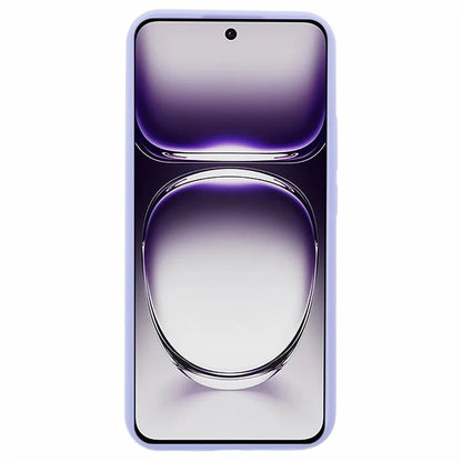 For Oppo Reno12 5G (Global) Case Liquid Silicone Protective Phone Cover Solid Color