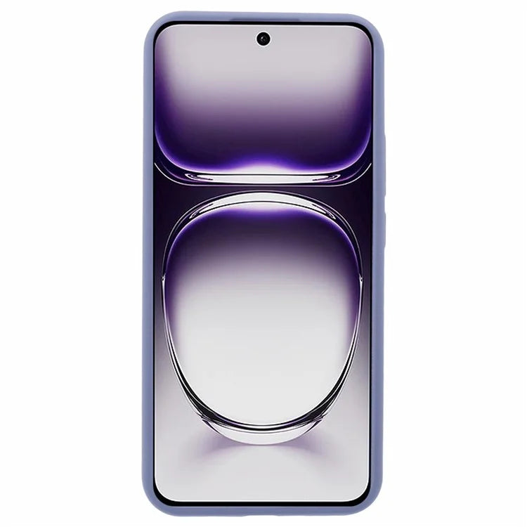 For Oppo Reno12 5G (Global) Case Liquid Silicone Protective Phone Cover Solid Color