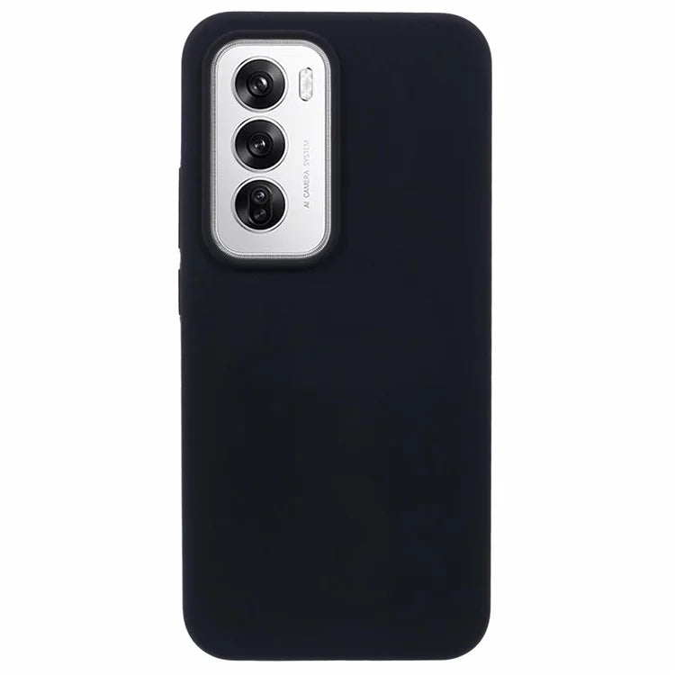 For Oppo Reno12 5G (Global) Case Liquid Silicone Protective Phone Cover Solid Color