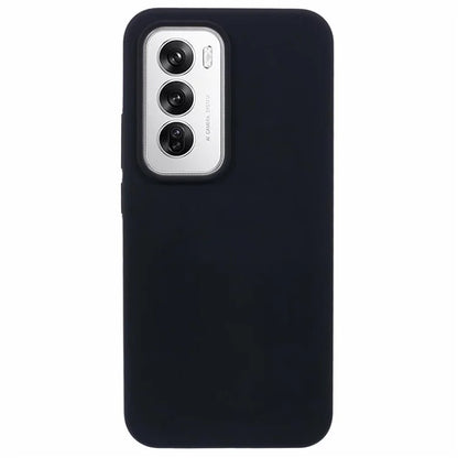 For Oppo Reno12 5G (Global) Case Liquid Silicone Protective Phone Cover Solid Color