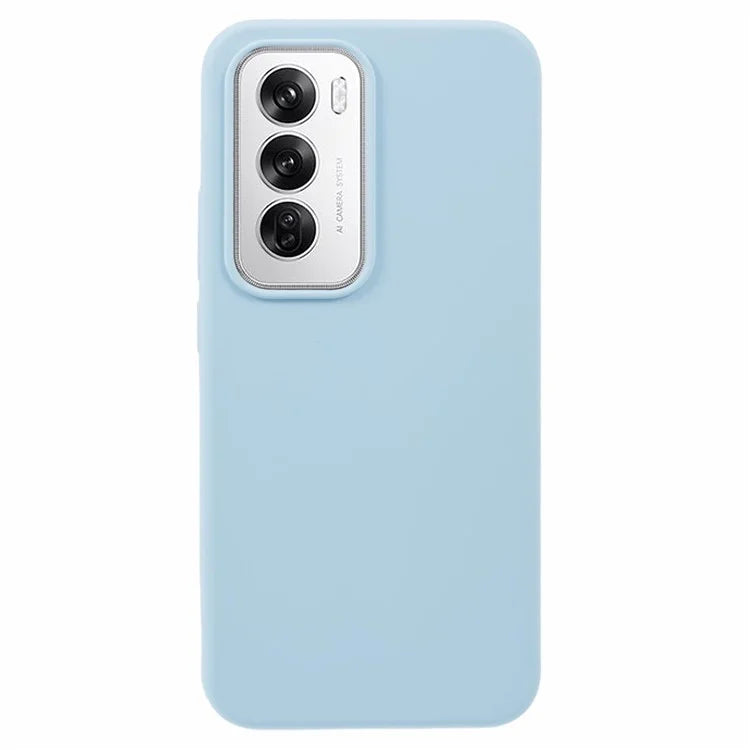 For Oppo Reno12 5G (Global) Case Liquid Silicone Protective Phone Cover Solid Color