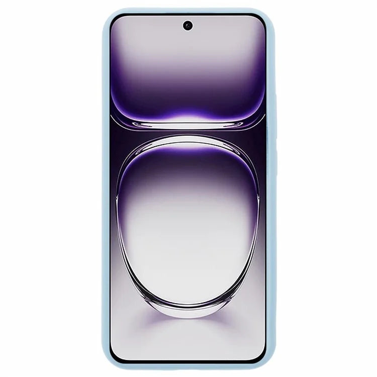 For Oppo Reno12 5G (Global) Case Liquid Silicone Protective Phone Cover Solid Color