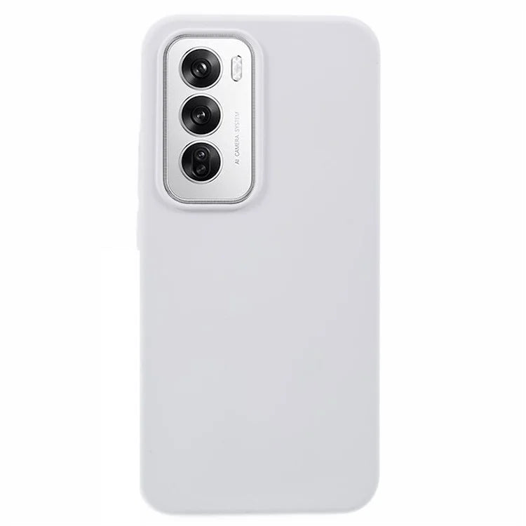 For Oppo Reno12 5G (Global) Case Liquid Silicone Protective Phone Cover Solid Color