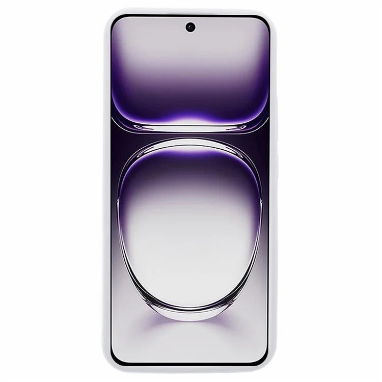 For Oppo Reno12 5G (Global) Case Liquid Silicone Protective Phone Cover Solid Color