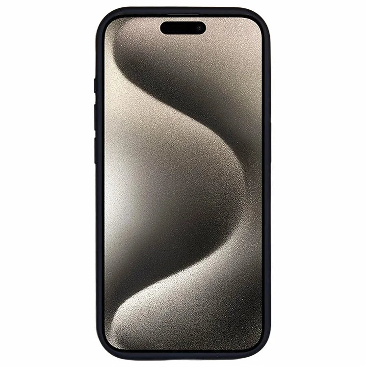 For iPhone 15 Pro Case Hidden Magnetic Kickstand TPU+PC Phone Cover Carbon Fiber Texture