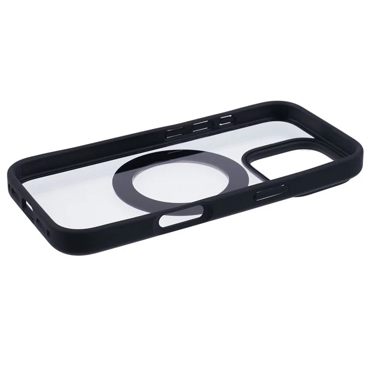 For iPhone 16 Pro Case PC+TPU Phone Cover Rotation Ring Holder Kickstand