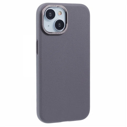 X-LEVEL For iPhone 15 Case Leather + PC Anti-Scratch Phone Case Metal Lens Frame