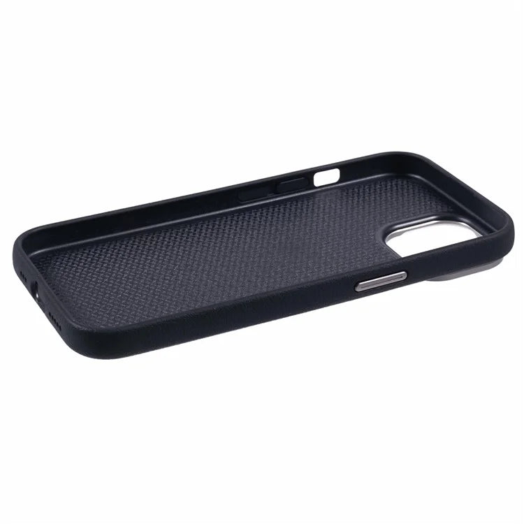 X-LEVEL For iPhone 15 Case Leather + PC Anti-Scratch Phone Case Metal Lens Frame
