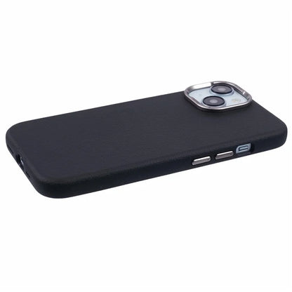 X-LEVEL For iPhone 15 Case Leather + PC Anti-Scratch Phone Case Metal Lens Frame