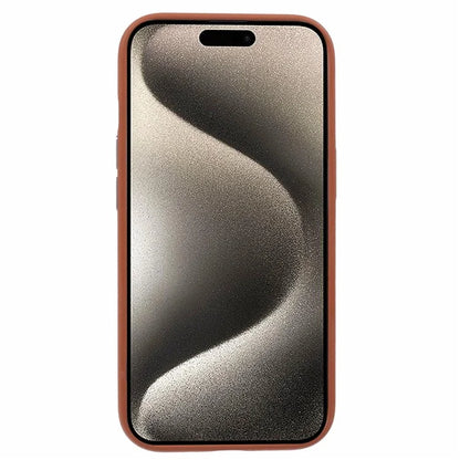 X-LEVEL For iPhone 15 Case Leather + PC Anti-Scratch Phone Case Metal Lens Frame