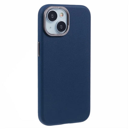 X-LEVEL For iPhone 15 Case Leather + PC Anti-Scratch Phone Case Metal Lens Frame