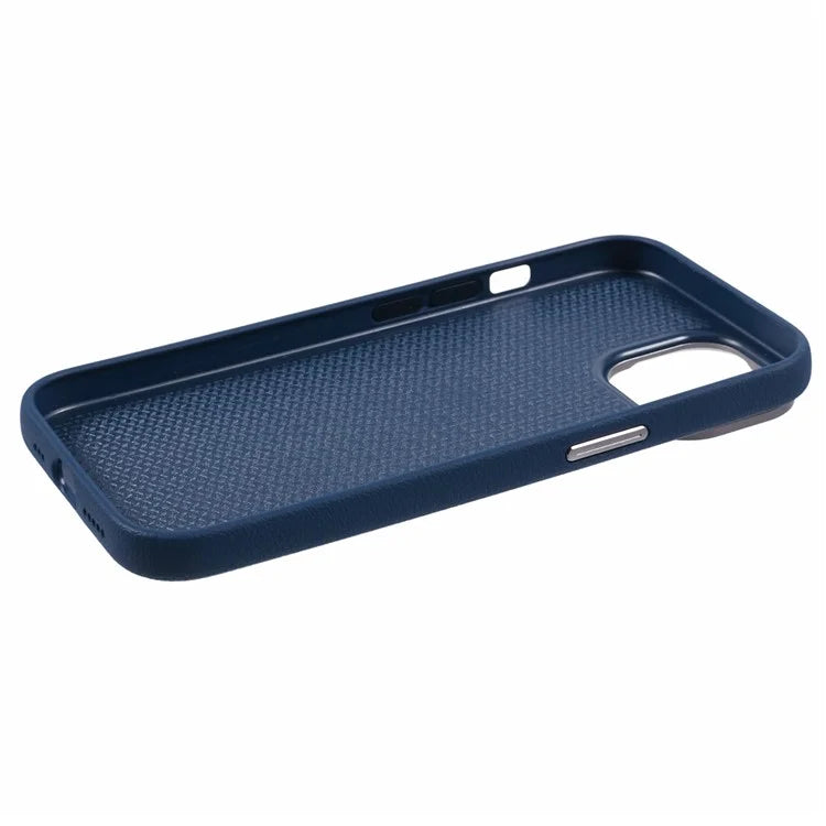 X-LEVEL For iPhone 15 Case Leather + PC Anti-Scratch Phone Case Metal Lens Frame