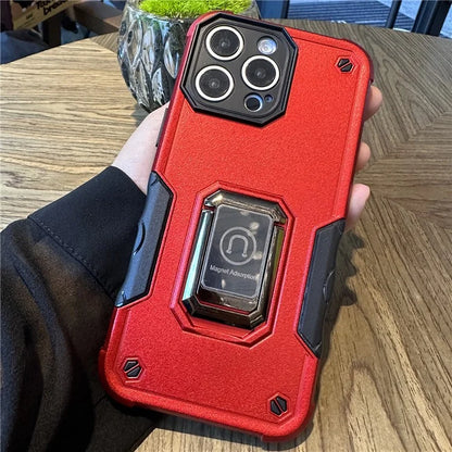 For iPhone 16 Pro Case Kickstand PC+TPU Phone Cover