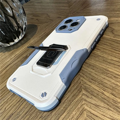 For iPhone 16 Pro Case Kickstand PC+TPU Phone Cover