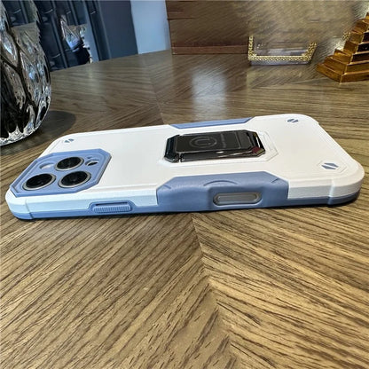 For iPhone 16 Pro Case Kickstand PC+TPU Phone Cover