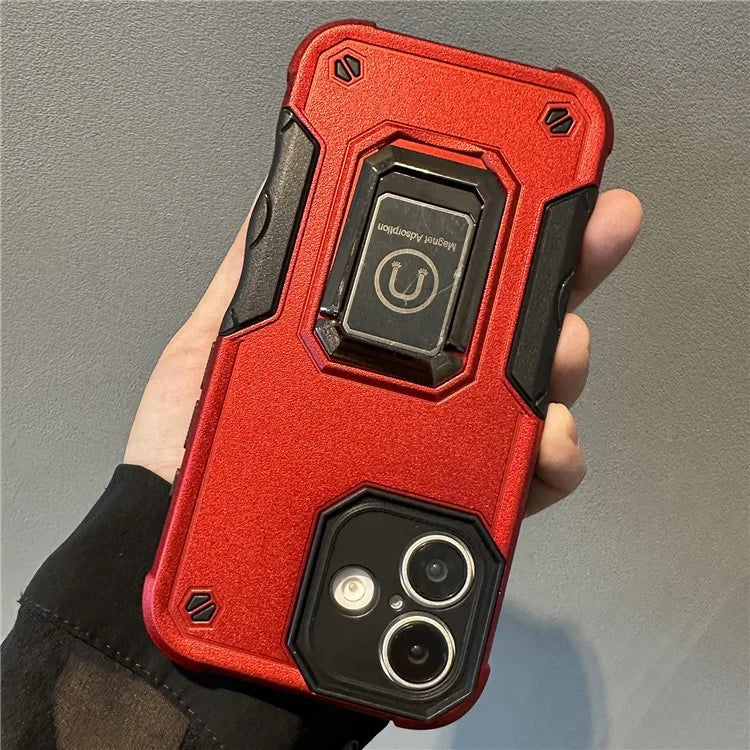 For iPhone 16 Plus Shockproof Case PC+TPU Phone Cover with Kickstand