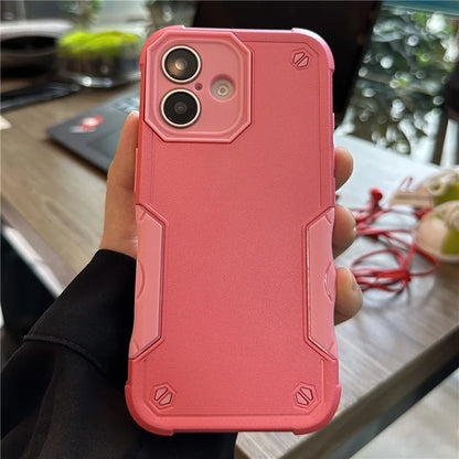 For iPhone 16 Plus Case Anti-Scratch PC+TPU Phone Cover