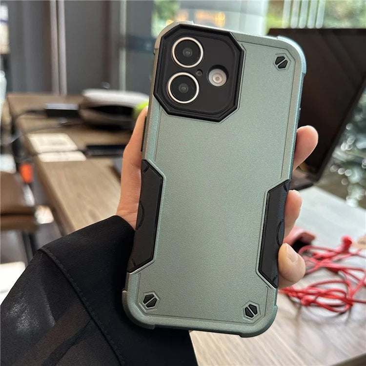 For iPhone 16 Plus Case Anti-Scratch PC+TPU Phone Cover