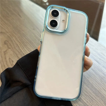 For iPhone 16 Case Scratch-Resistant PC+TPU Hybrid Phone Cover