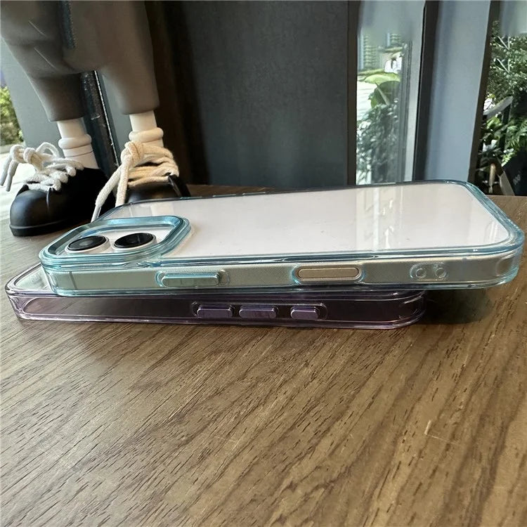 For iPhone 16 Case Scratch-Resistant PC+TPU Hybrid Phone Cover