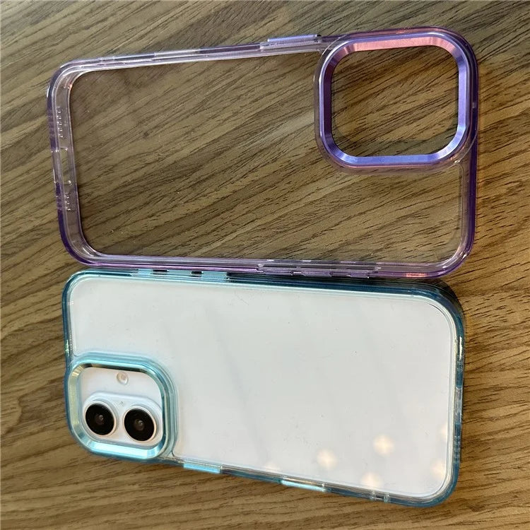 For iPhone 16 Case Scratch-Resistant PC+TPU Hybrid Phone Cover