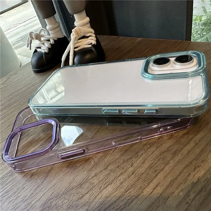 For iPhone 16 Case Scratch-Resistant PC+TPU Hybrid Phone Cover
