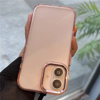 For iPhone 16 Case Scratch-Resistant PC+TPU Hybrid Phone Cover