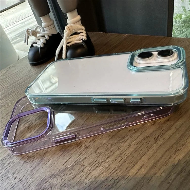 For iPhone 16 Case Scratch-Resistant PC+TPU Hybrid Phone Cover