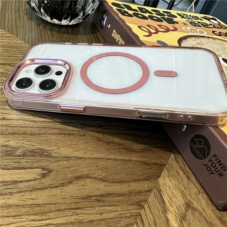 For iPhone 16 Pro Max Case PC+TPU Hybrid Phone Cover Compatible with MagSafe