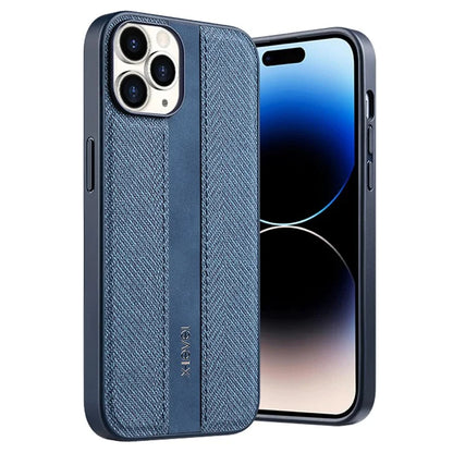X-LEVEL For iPhone 14 Pro Case Leather+TPU Cloth Texture Shockproof Phone Cover