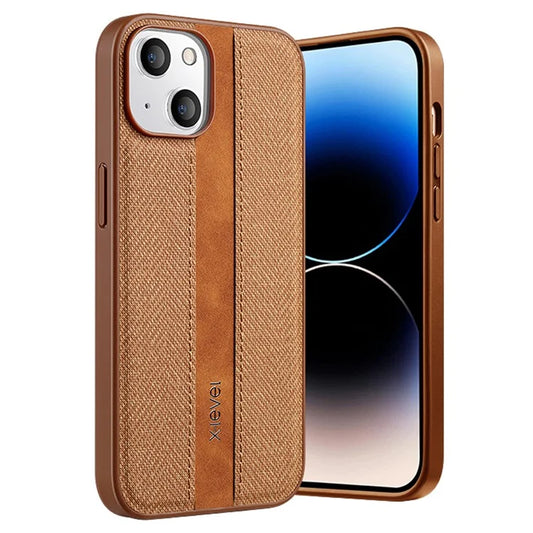 X-LEVEL For iPhone 13 Case Cloth Texture Leather+TPU Protective Cover